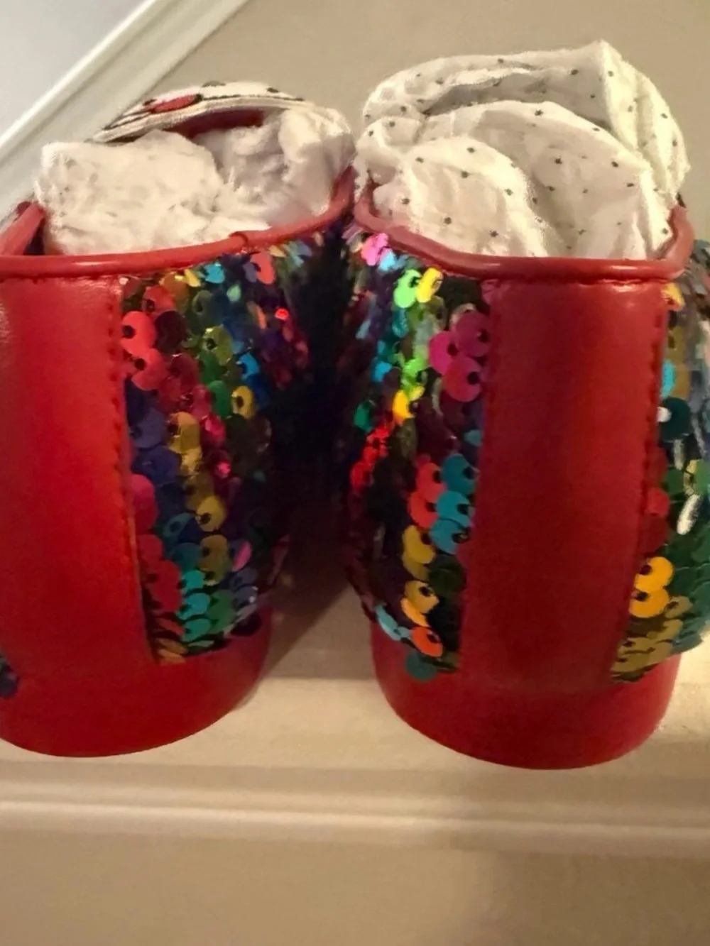 Modcloth x Hello Kitty Rainbow Sequin flats in US size 7 / 38